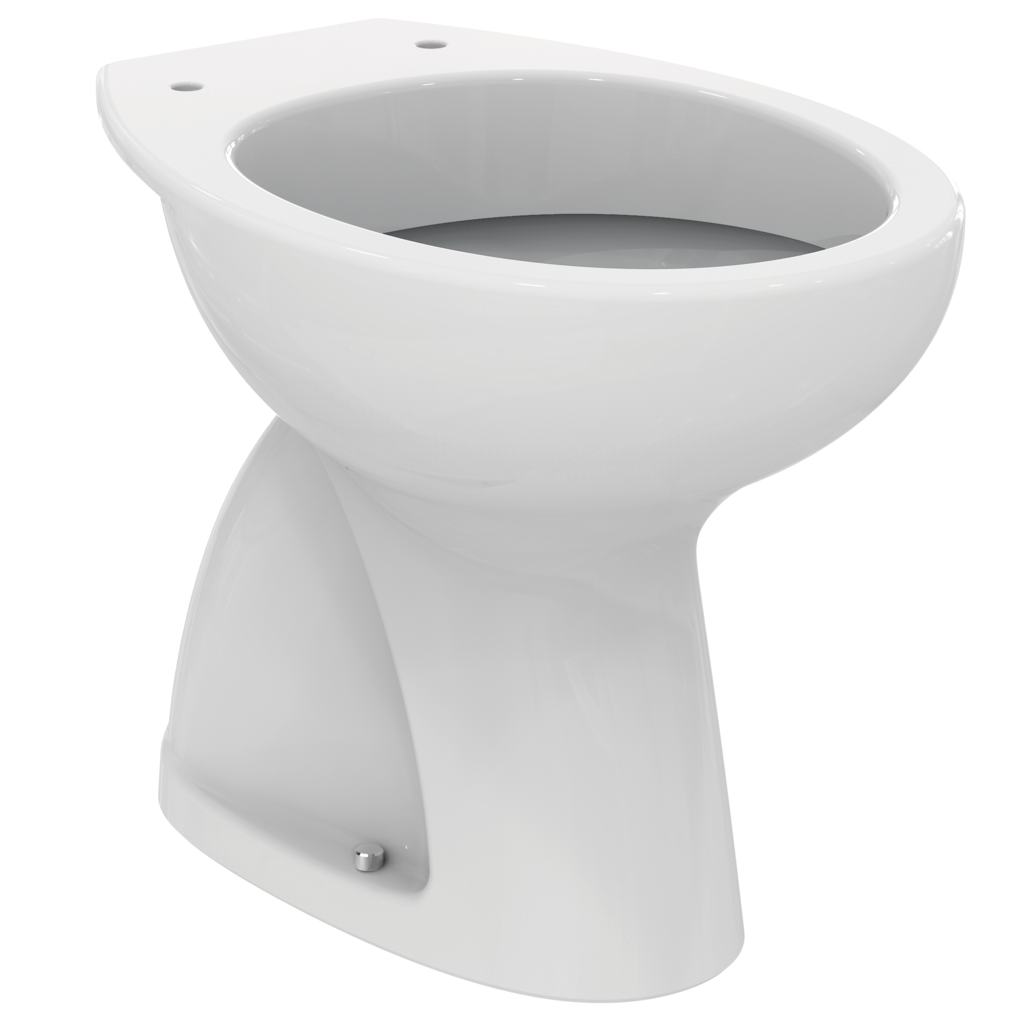 Floor standing single WC bowl vertical outlet Euro White