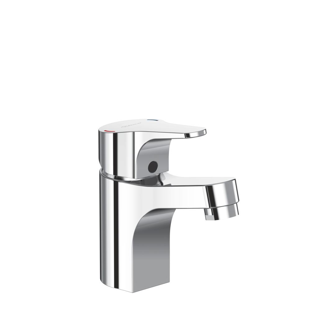 Basin mixer without pop-up waste Chrome